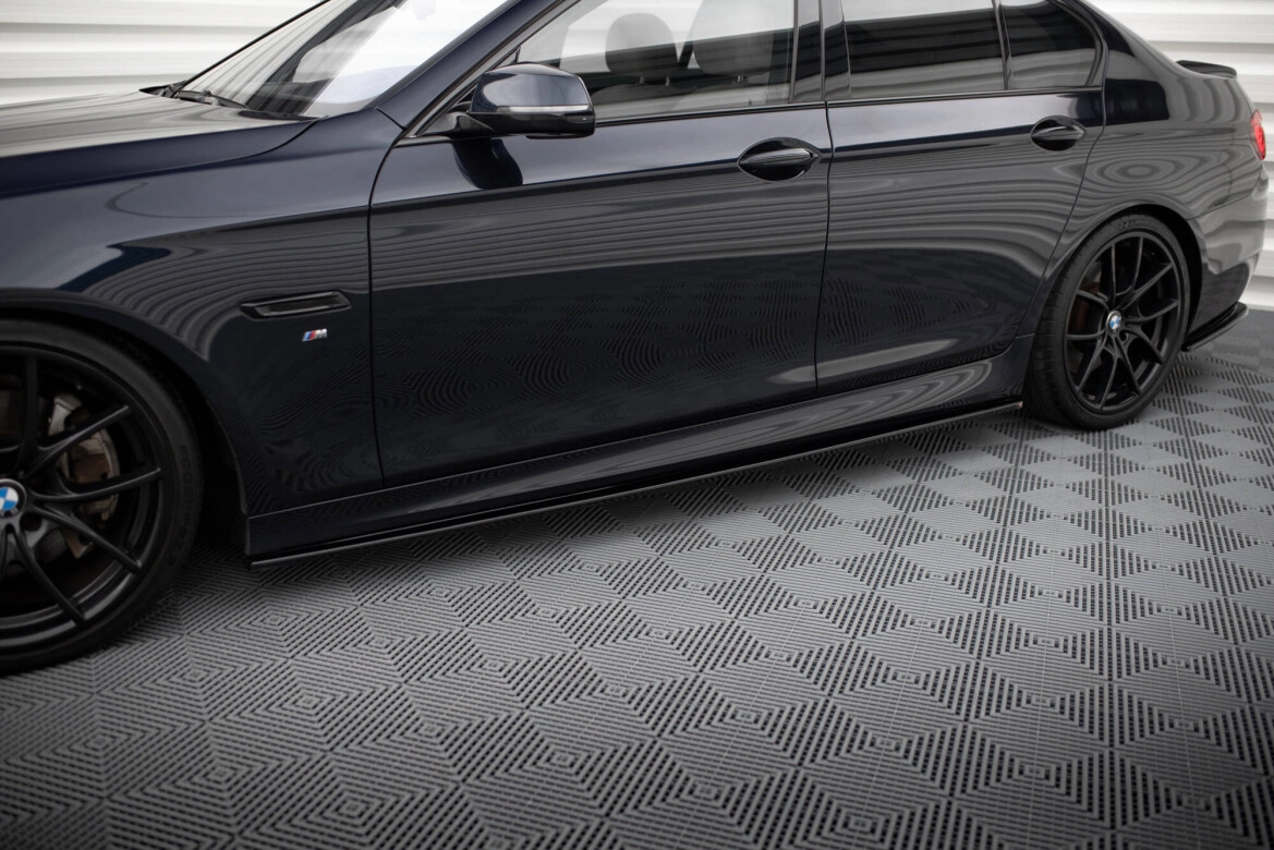 Seitenschweller Ansatz (Paar) passend für BMW 5er F10/ F11 M-POWER/ M Paket schwarz Hochglanz