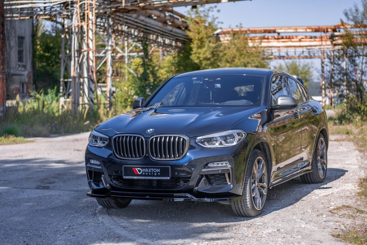 Seitenschweller Ansatz (Paar) passend für BMW X4 M-Paket G02 schwarz Hochglanz