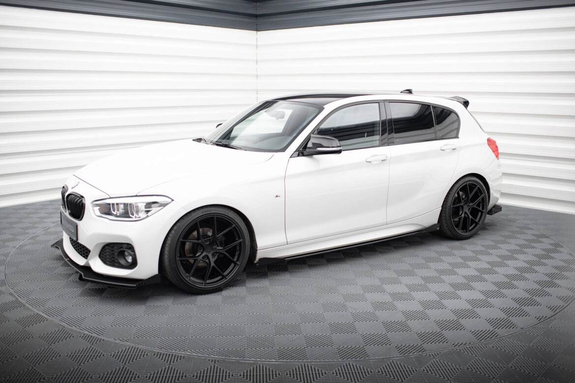 Seitenschweller Flaps passend für BMW 1er F20 M135i / M140i / M-Paket schwarz Hochglanz