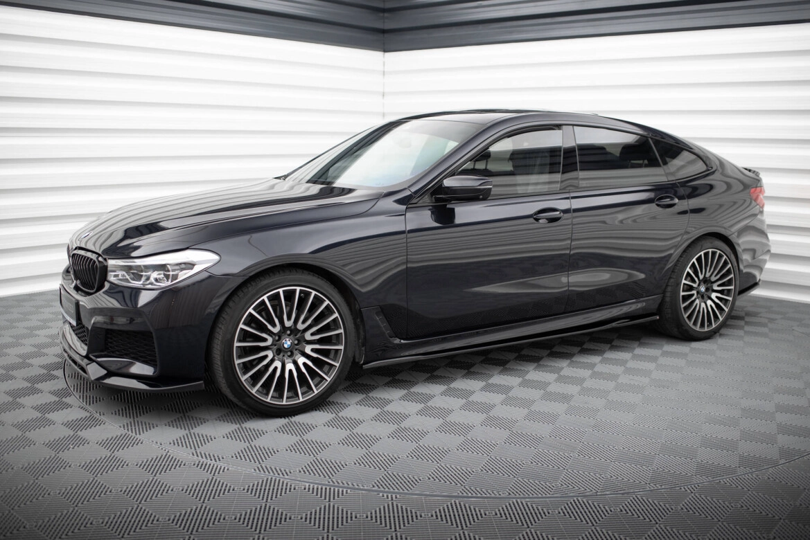 Seitenschweller Ansatz (Paar) passend für BMW 6er GT G32 M-Paket schwarz Hochglanz