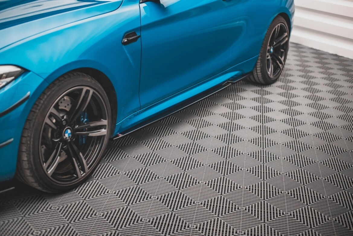 Seitenschweller Ansatz (Paar) V.2 passend für BMW M2 F87 Carbon Look