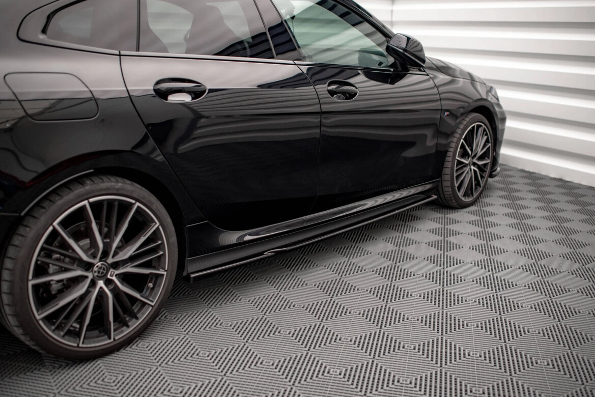 Seitenschweller Ansatz (Paar) V.1 passend für BMW 2 Gran Coupe M-Paket / M235i F44 schwarz Hochglanz