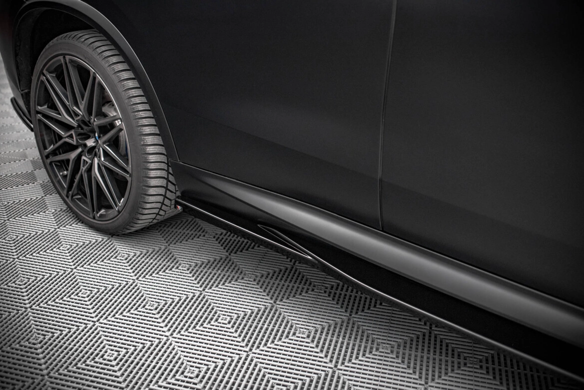 Seitenschweller Ansatz (Paar) passend für BMW X5M F95 / F95 FL schwarz Hochglanz