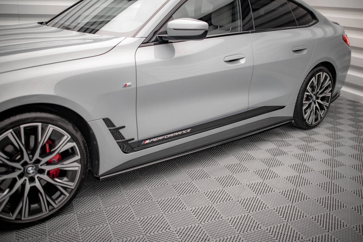 Seitenschweller Ansatz (Paar) V.1 passend für BMW 4er Gran Coupe M-Paket / M440i G26 schwarz Hochglanz