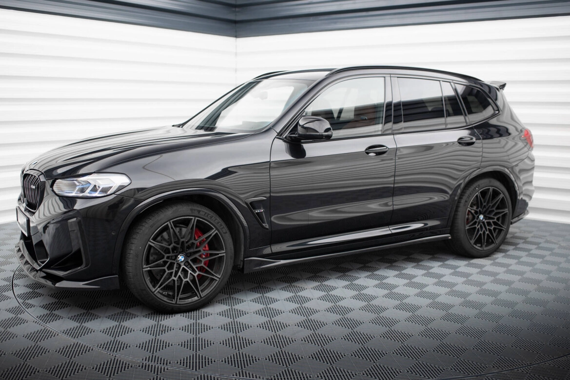 Seitenschweller Ansatz (Paar) passend für BMW X3 M F97 / F97 FL schwarz Hochglanz