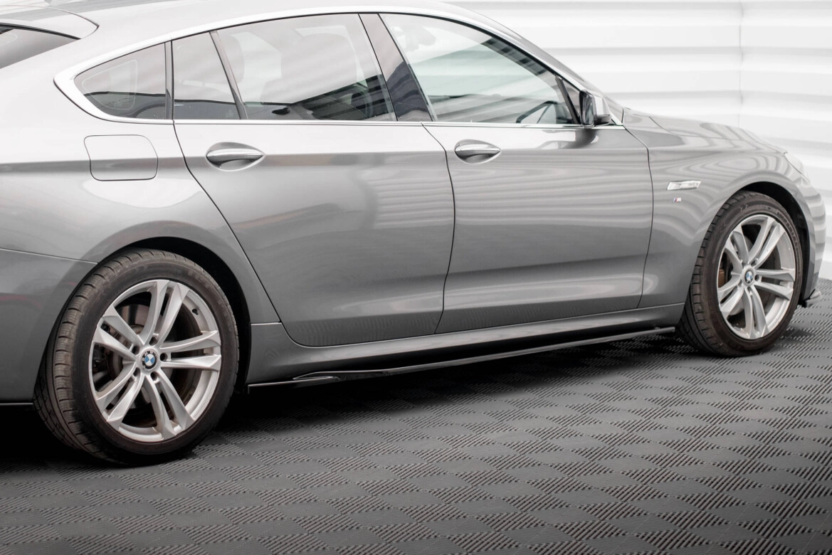 Seitenschweller Ansatz (Paar) passend für BMW 5er GT M-Paket F07 schwarz Hochglanz