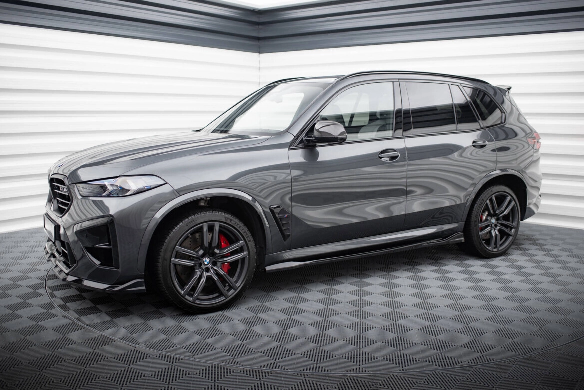Seitenschweller Ansatz (Paar) passend für BMW X5 M F95 / F95 FL schwarz Hochglanz