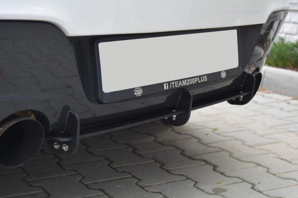 Heckansatz Diffusor passend für BMW 1er F20/F21 M-POWER (vor FL) schwarz matt
