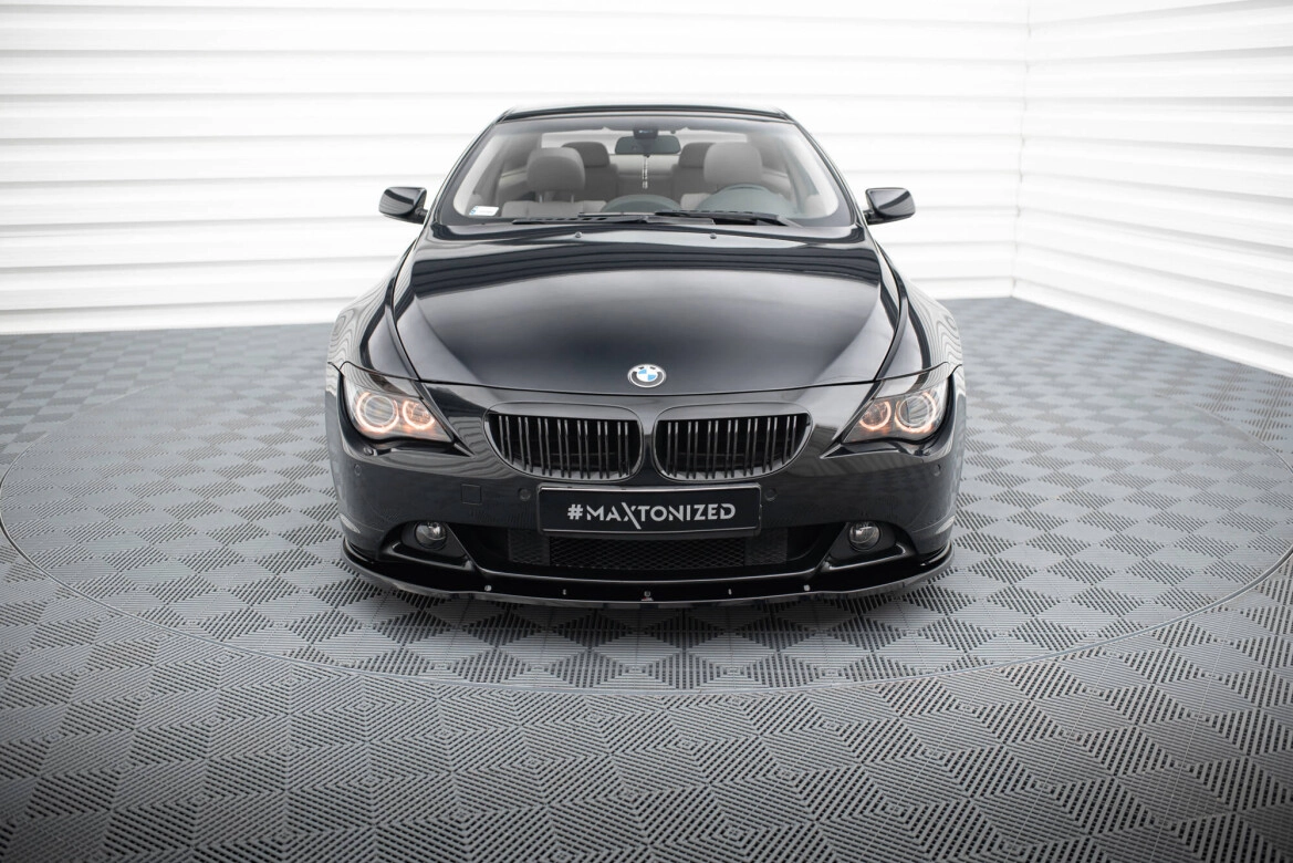Frontlippe V.1 passend für BMW 6er Coupe E63 / Cabrio E64 schwarz Hochglanz