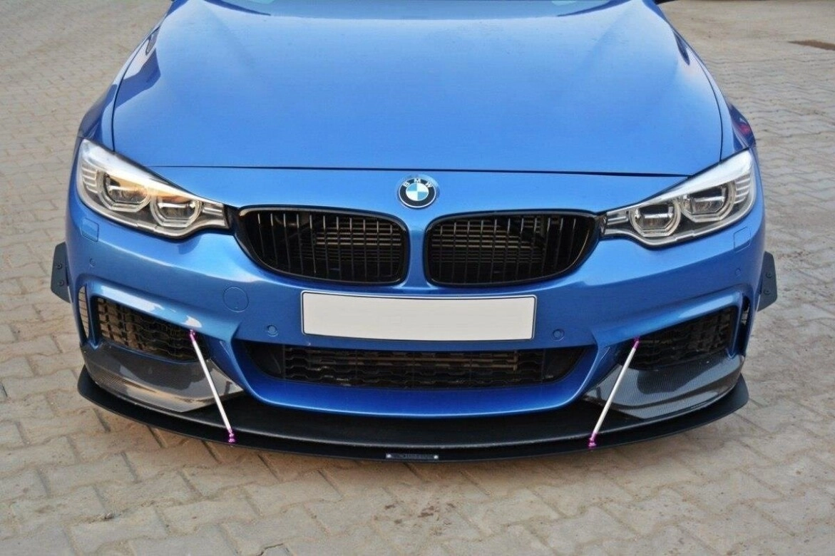 Frontlippe V.3 passend für BMW 4er Coupe / Gran Coupe / Cabrio M-Paket F32 / F36 / F33 schwarz matt
