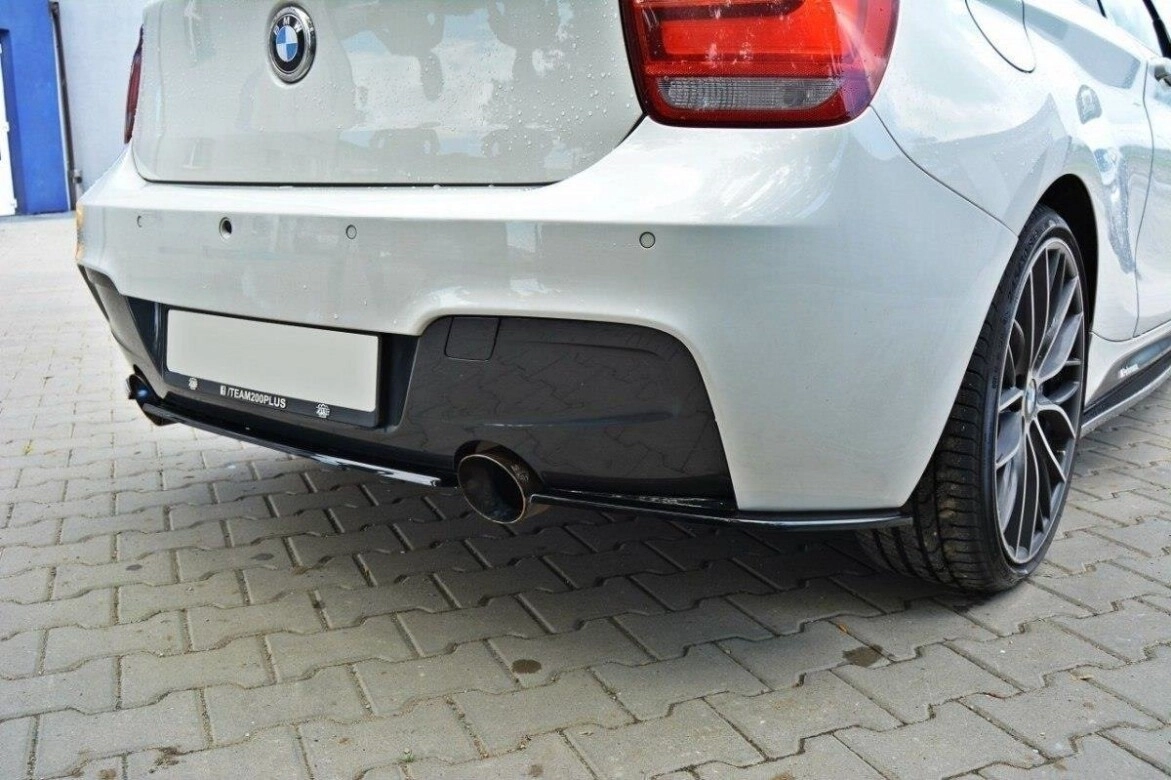 Diffusor Heckansatz passend für BMW 1er F20/F21 M-Power schwarz matt