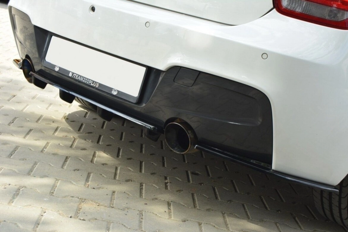 Diffusor Heckansatz passend für BMW 1er F20/F21 M-Power schwarz matt