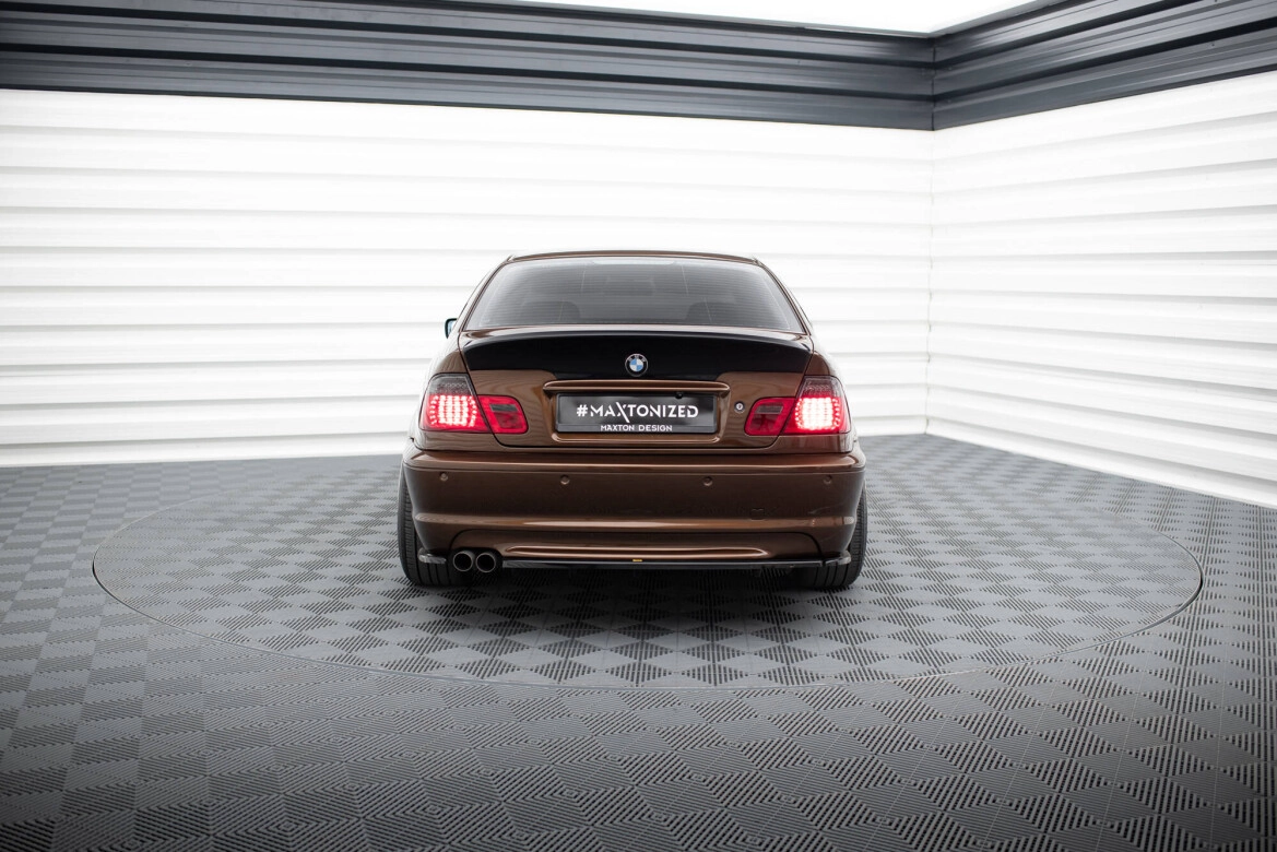 Diffusor Flaps passend für BMW 3er E46 M Paket Coupe schwarz Hochglanz