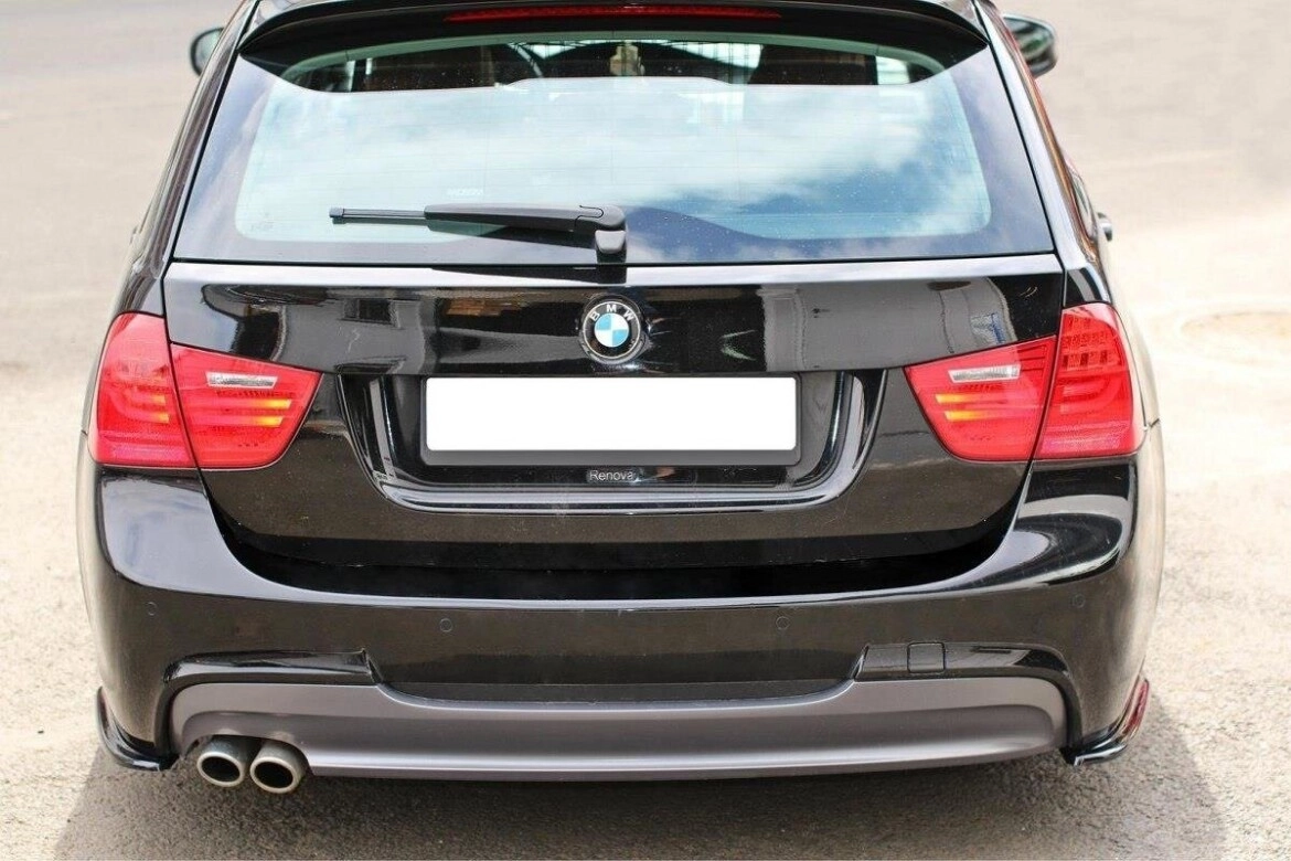 Diffusor Flaps passend für BMW 3er Limousine / Touring M-Paket E90 / E91 FL schwarz Hochglanz