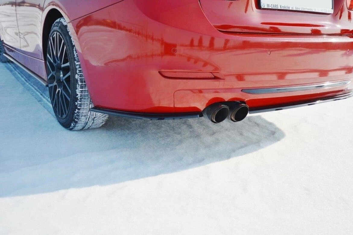 Diffusor Flaps passend für BMW 3er F30 schwarz matt
