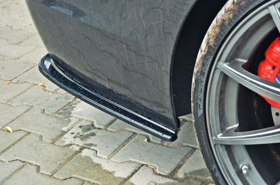 Diffusor Flaps passend für BMW 5er M-Paket Limousine /Touring F10/F11 (mit zwei Doppel Endstücken) schwarz Hochglanz