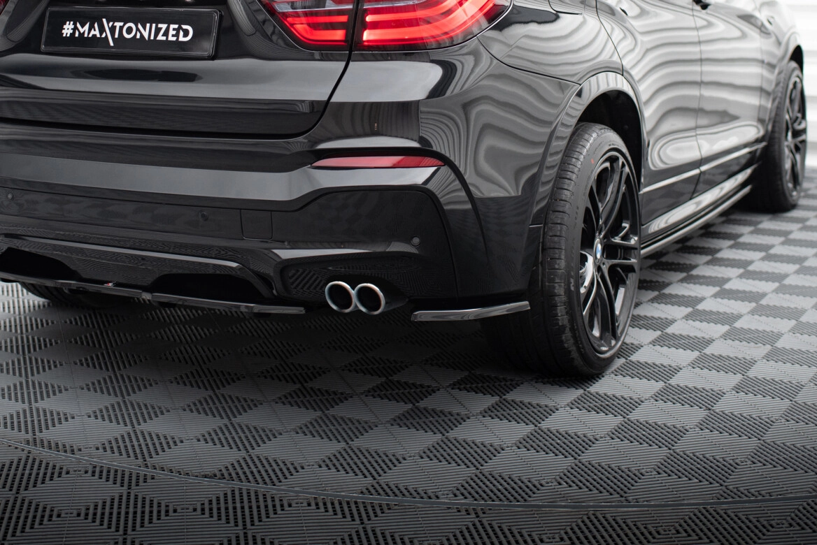 Diffusor Flaps passend für BMW X4 M Paket schwarz Hochglanz
