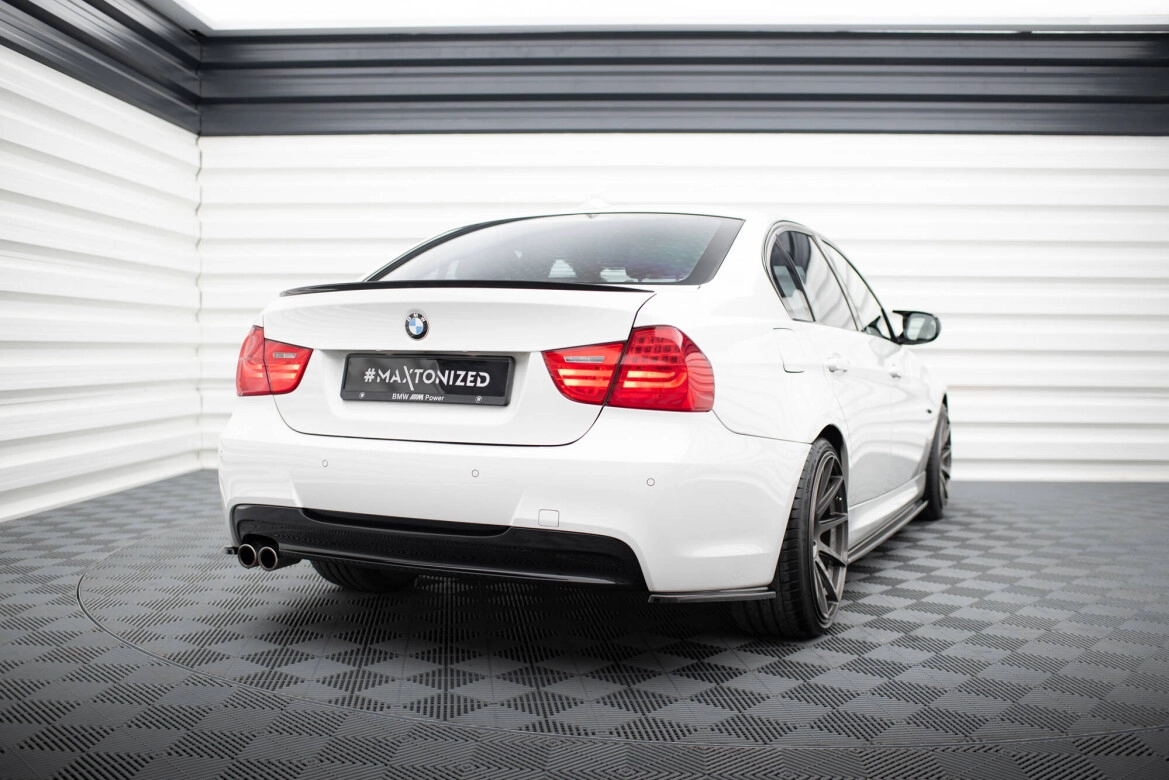 Diffusor Flaps passend für BMW 3er E90 M Paket schwarz Hochglanz