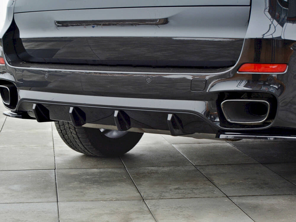 Heckansatz Diffusor passend für BMW X5 F15 M50d schwarz matt