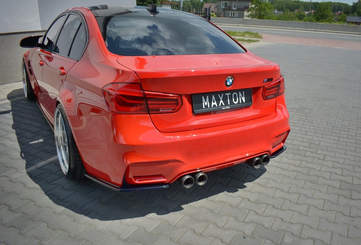 Diffusor Flaps passend für BMW M3 F80 schwarz Hochglanz