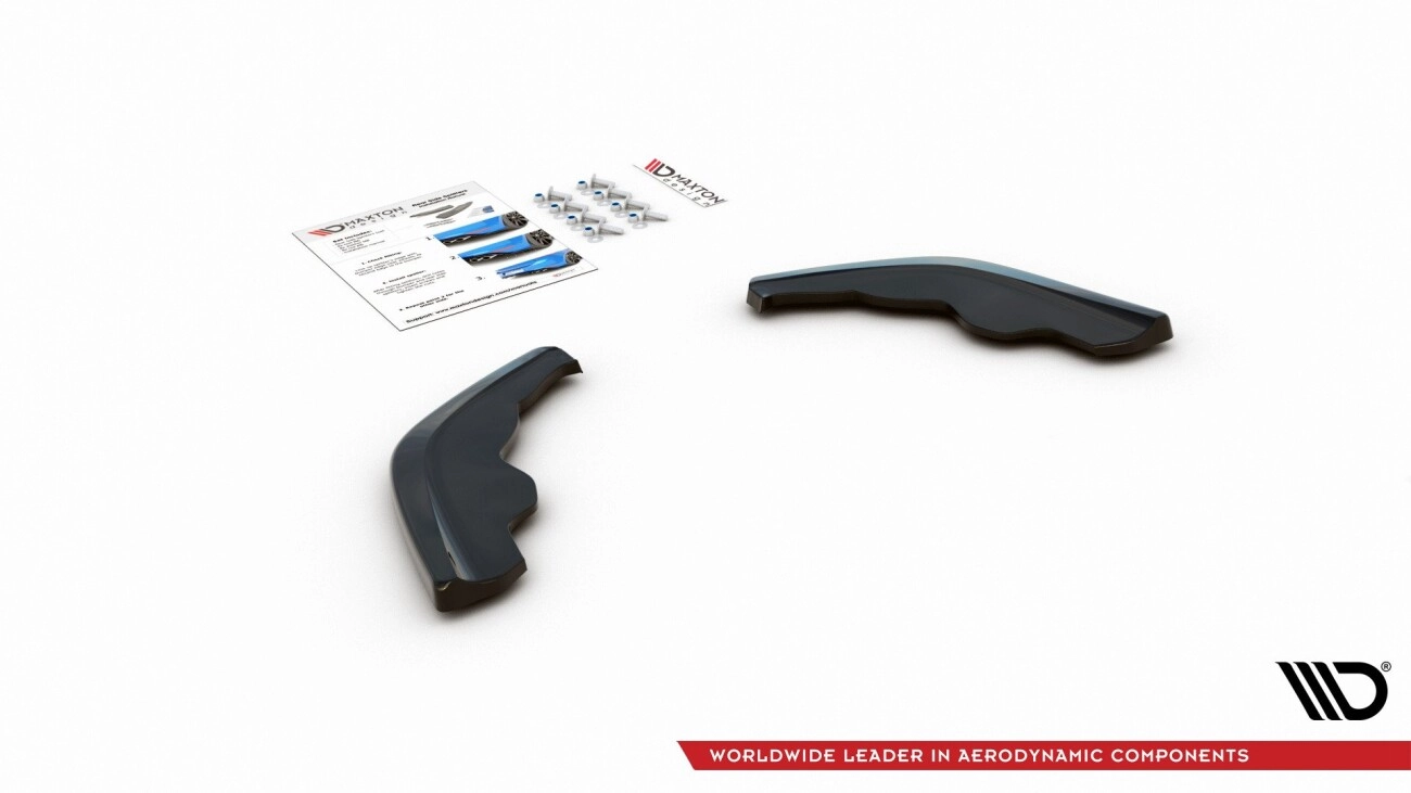 Diffusor Flaps V.1 passend für BMW 1er F40 M-Paket schwarz Hochglanz