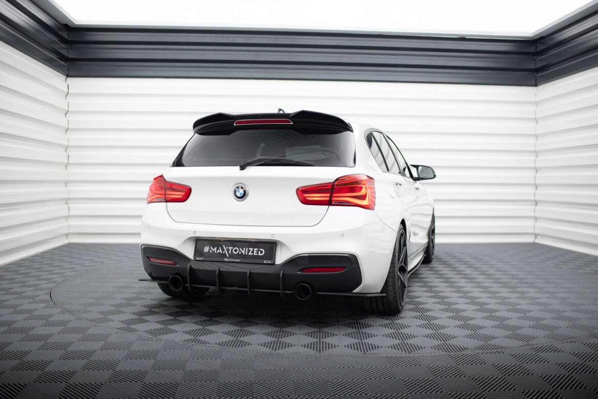 Diffusor Flaps V.2 passend für BMW 1er F20 M-Paket FL / M140i roter Kern