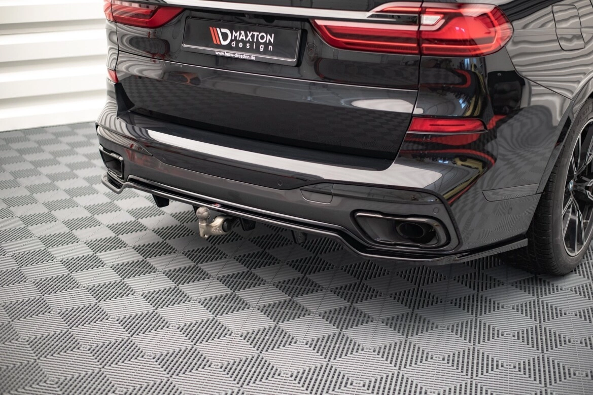 Diffusor Heckansatz passend für BMW X7 M-Paket G07 schwarz Hochglanz