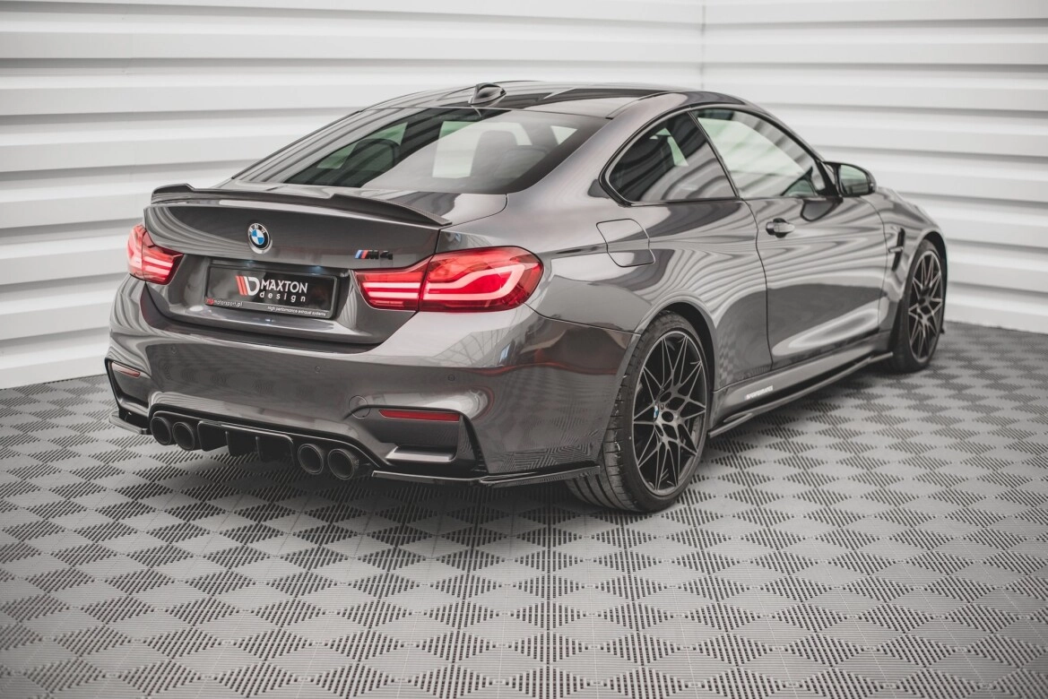 Diffusor Flaps V.3 passend für BMW M4 F82 schwarz Hochglanz