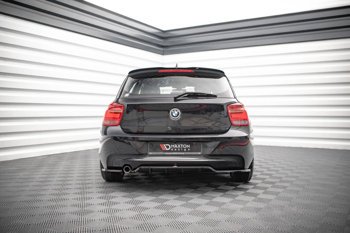 Diffusor Heckansatz passend für BMW 1er F20 schwarz Hochglanz