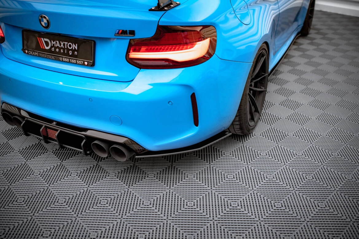 Diffusor Flaps passend für BMW M2 F87 roter Kern