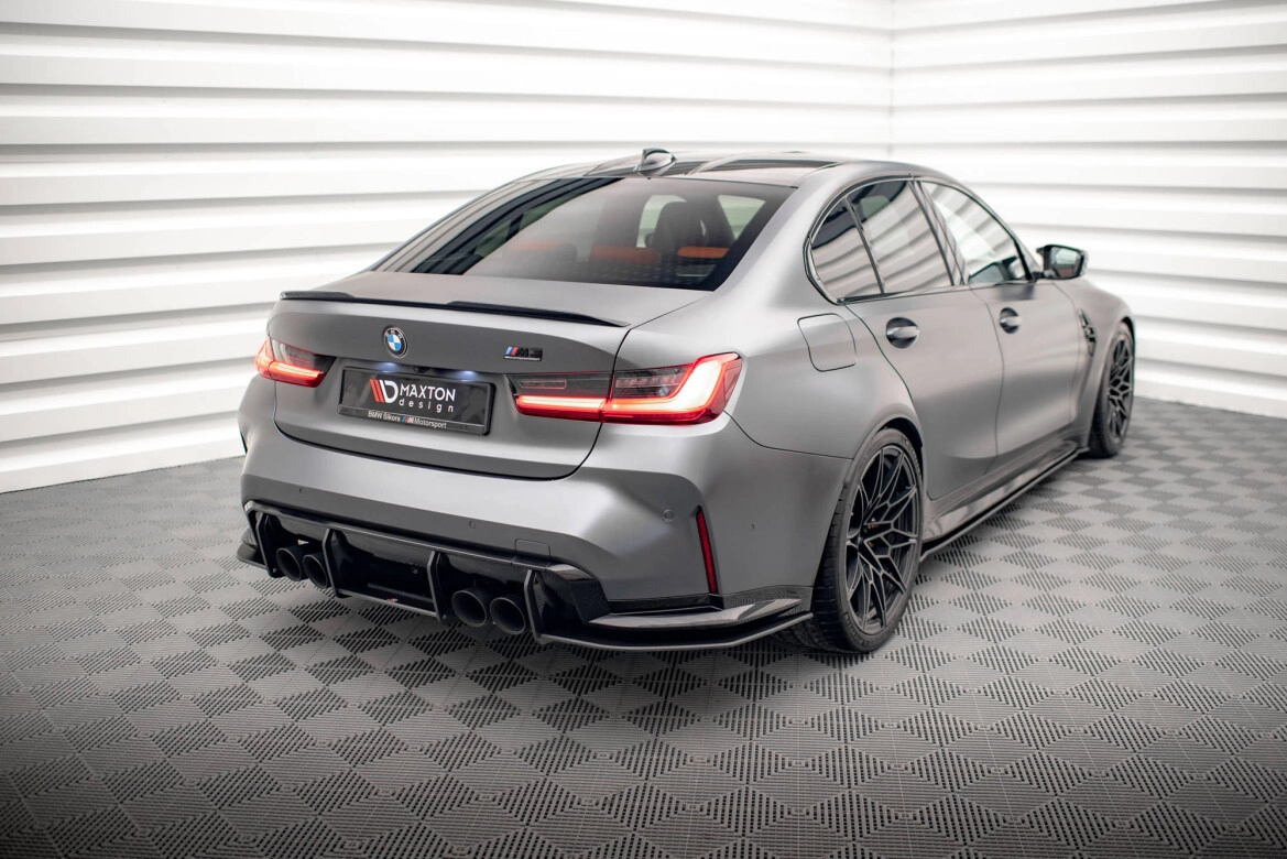 Diffusor Flaps passend für BMW M3 Limousine / Touring G80 / G81 schwarz matt