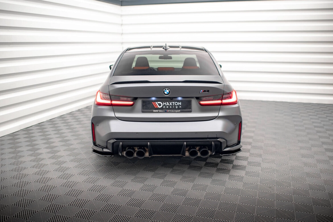 Diffusor Flaps V.1 passend für BMW M3 Limousine / Touring G80 / G81 schwarz Hochglanz
