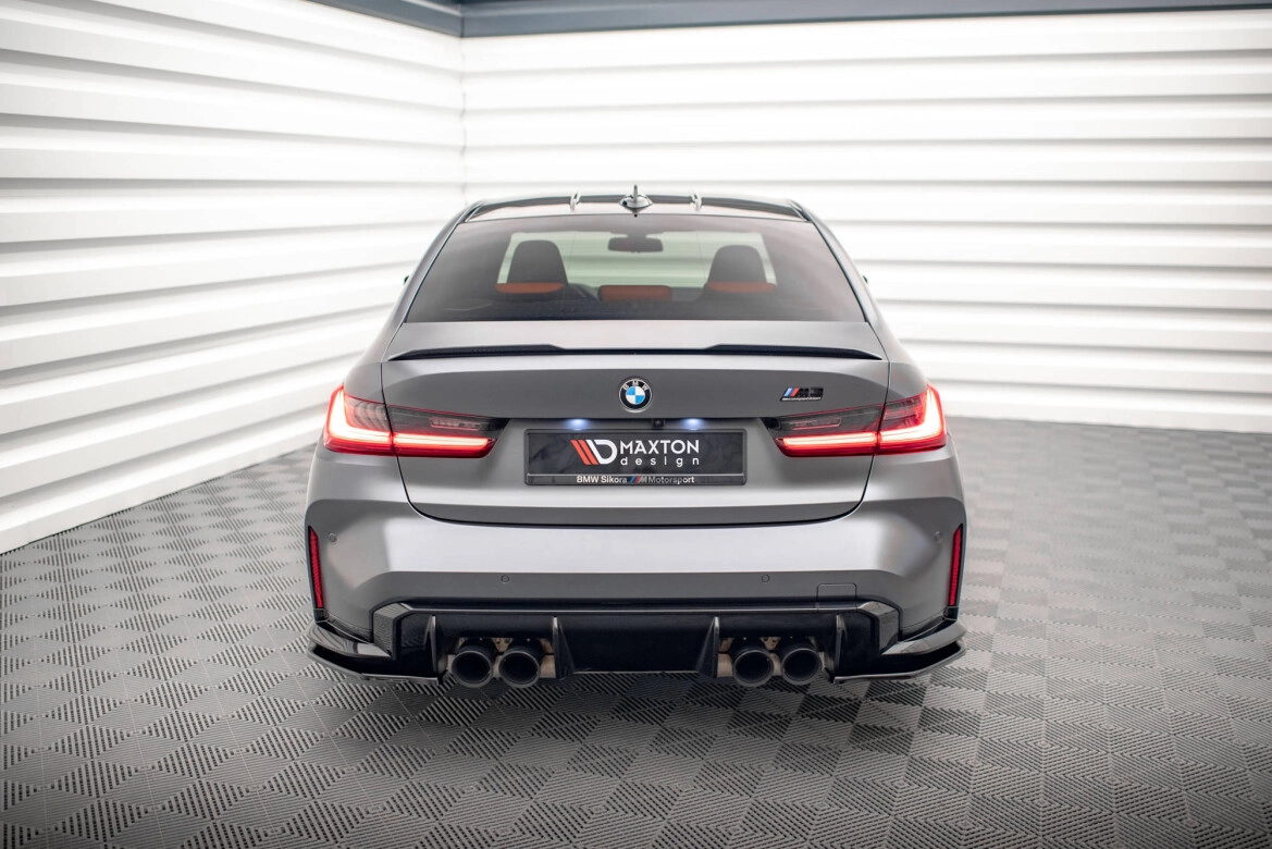 Diffusor Flaps V.2 passend für BMW M3 Limousine / Touring G80 / G81 schwarz Hochglanz