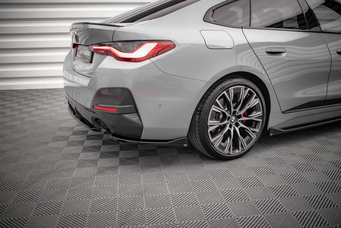 Diffusor Flaps V.2 passend für BMW 4er Gran Coupe M-Paket G26 schwarz Hochglanz