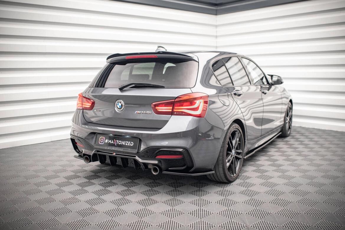 Heckspoiler Lippe V.2 passend für BMW 1er M-Paket / M140i / Standard F20 schwarz Hochglanz