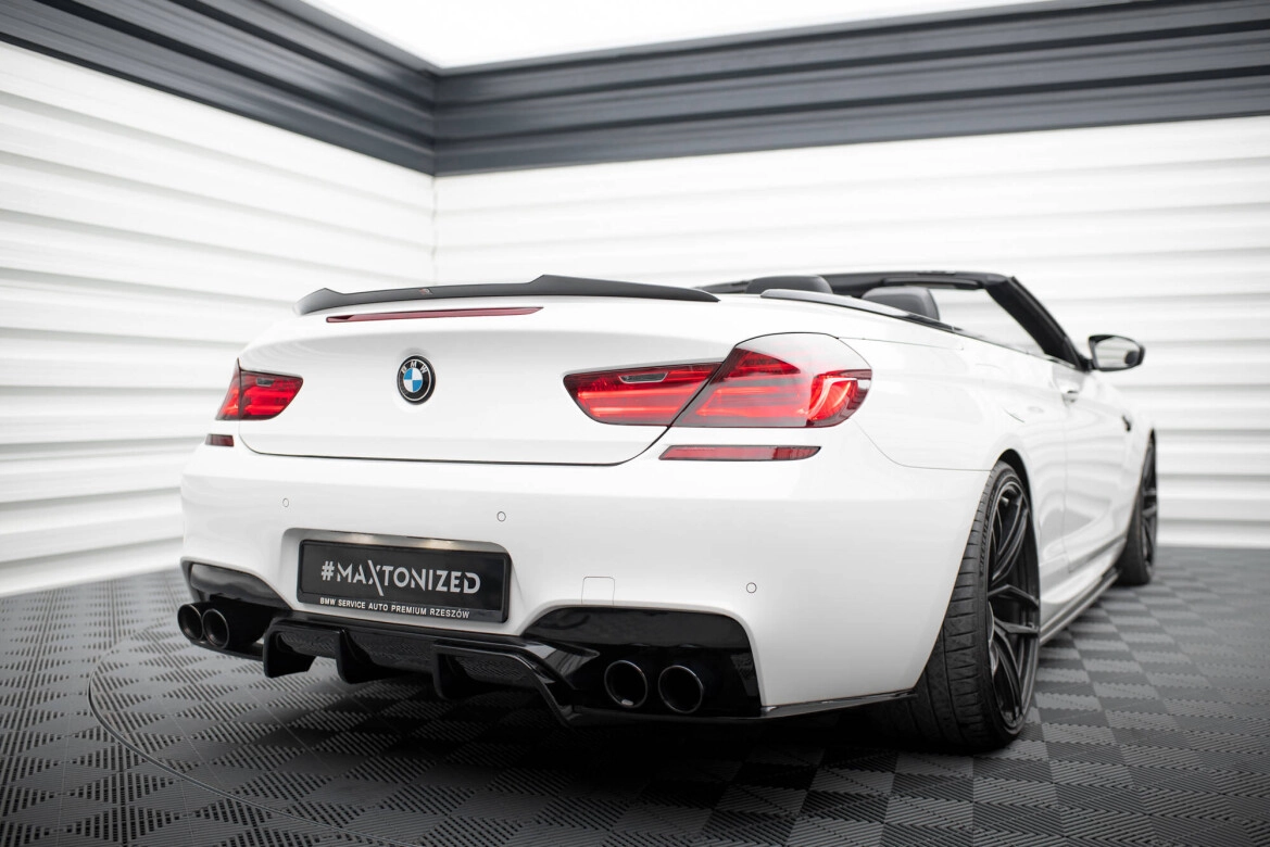 Heckspoiler Lippe passend für BMW M6 / 6 M-Paket Cabriolet F12 schwarz Hochglanz