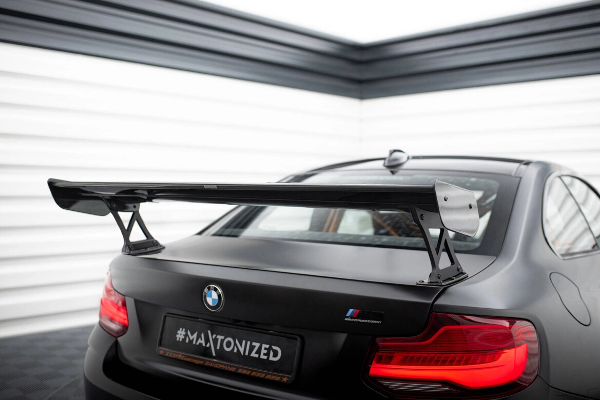 Carbon Heckspoiler Heckflügel Standfuß Außen passend für BMW M2 F87 / 2 / 2 M-Paket F22
