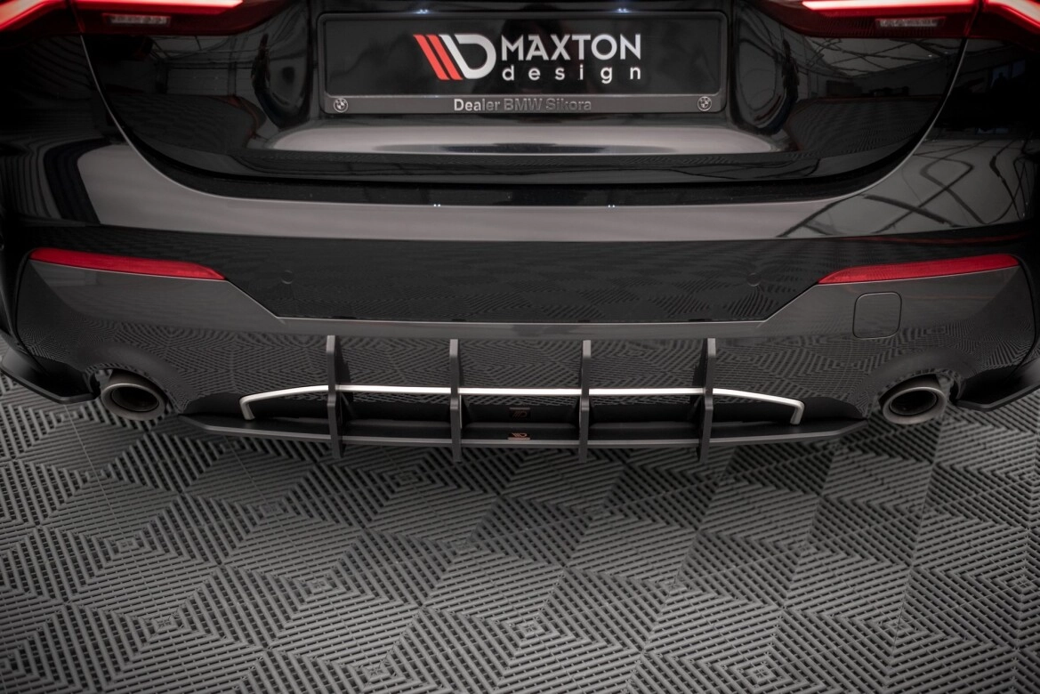 Heckansatz Diffusor passend für BMW 4er M-Paket G22 / G23 / G22 FL / G23 FL schwarz matt