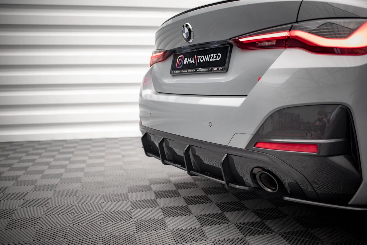 Heckansatz Diffusor passend für BMW 4er Gran Coupe M-Paket G26 schwarz matt