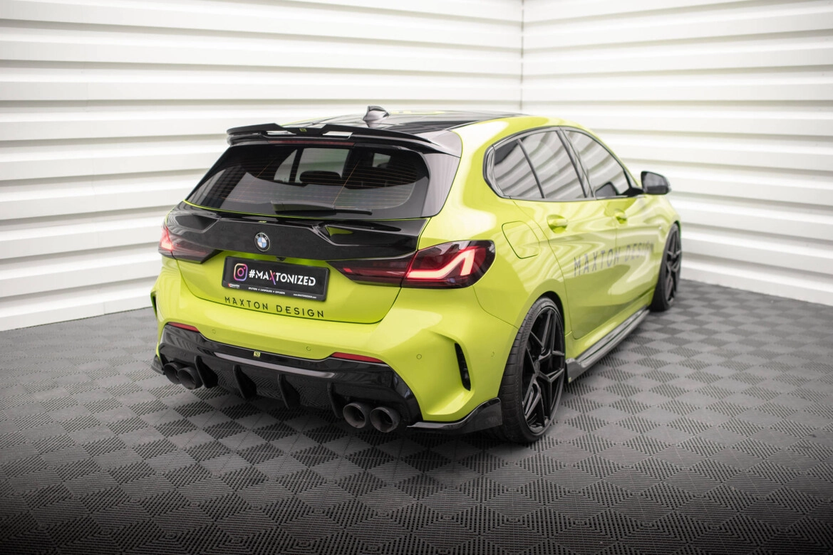 Diffusor Flaps V.6 passend für BMW 1er M-Paket / M135i / 128ti F40 schwarz Hochglanz