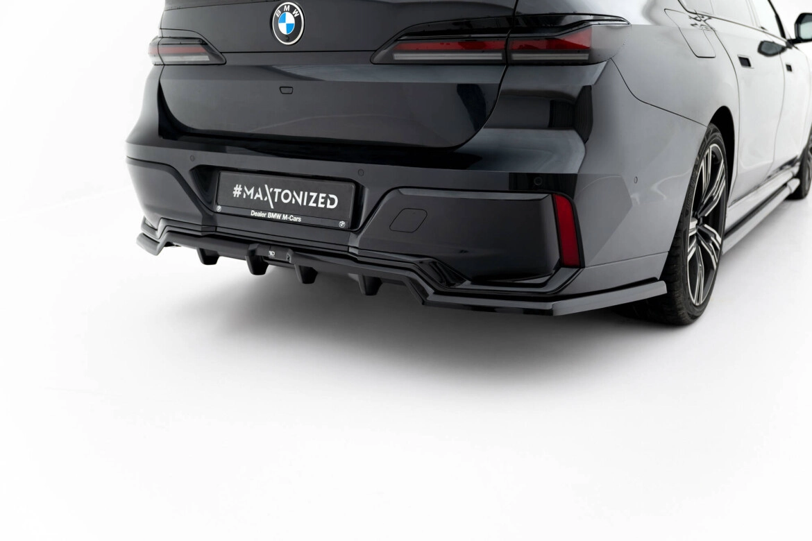 Diffusor Heckansatz passend für BMW 7 M-Paket G70 schwarz Hochglanz