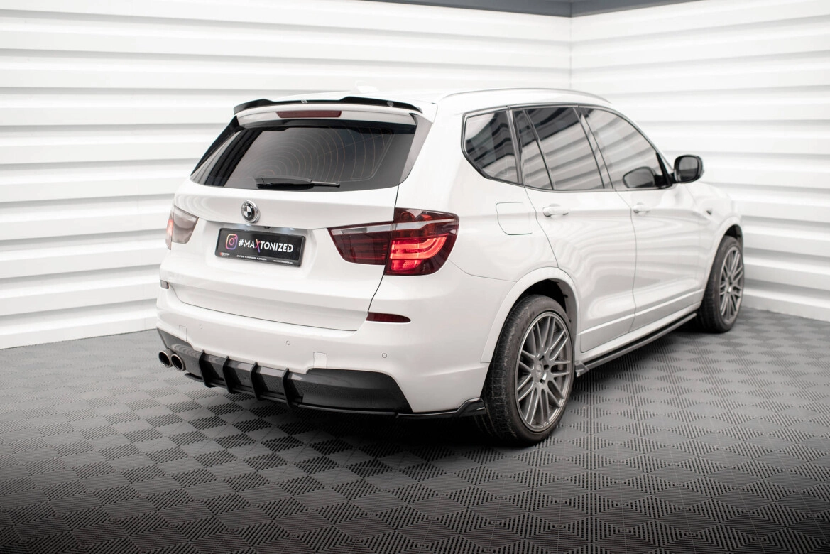 Diffusor Flaps passend für BMW X3 M-Paket F25 schwarz Hochglanz