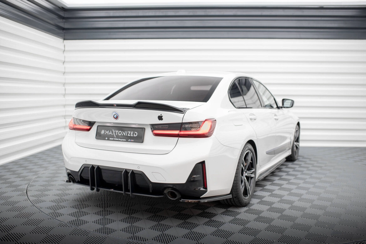 Heckansatz Diffusor passend für BMW 3er M-Paket G20 / G21 FL schwarz matt