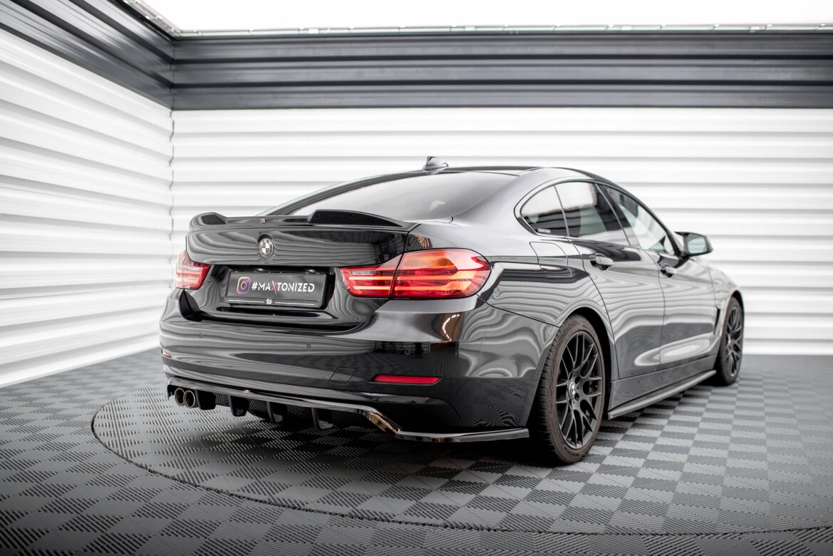 Diffusor Heckansatz passend für BMW 4er Gran Coupe F36 schwarz Hochglanz
