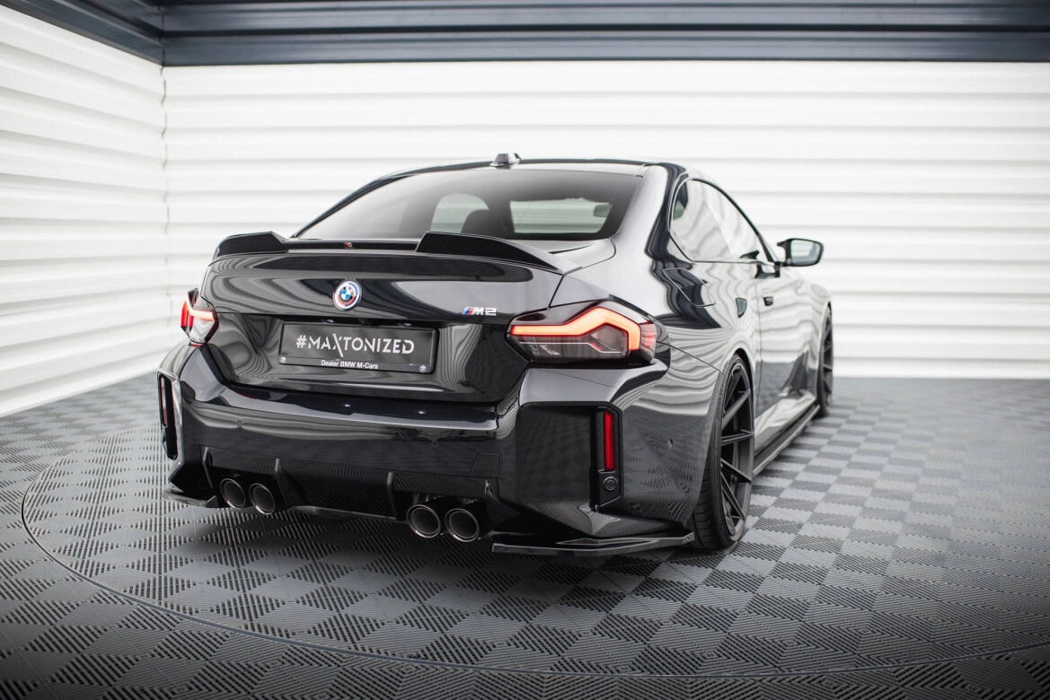 Diffusor Flaps V.1 passend für BMW M2 G87 schwarz Hochglanz