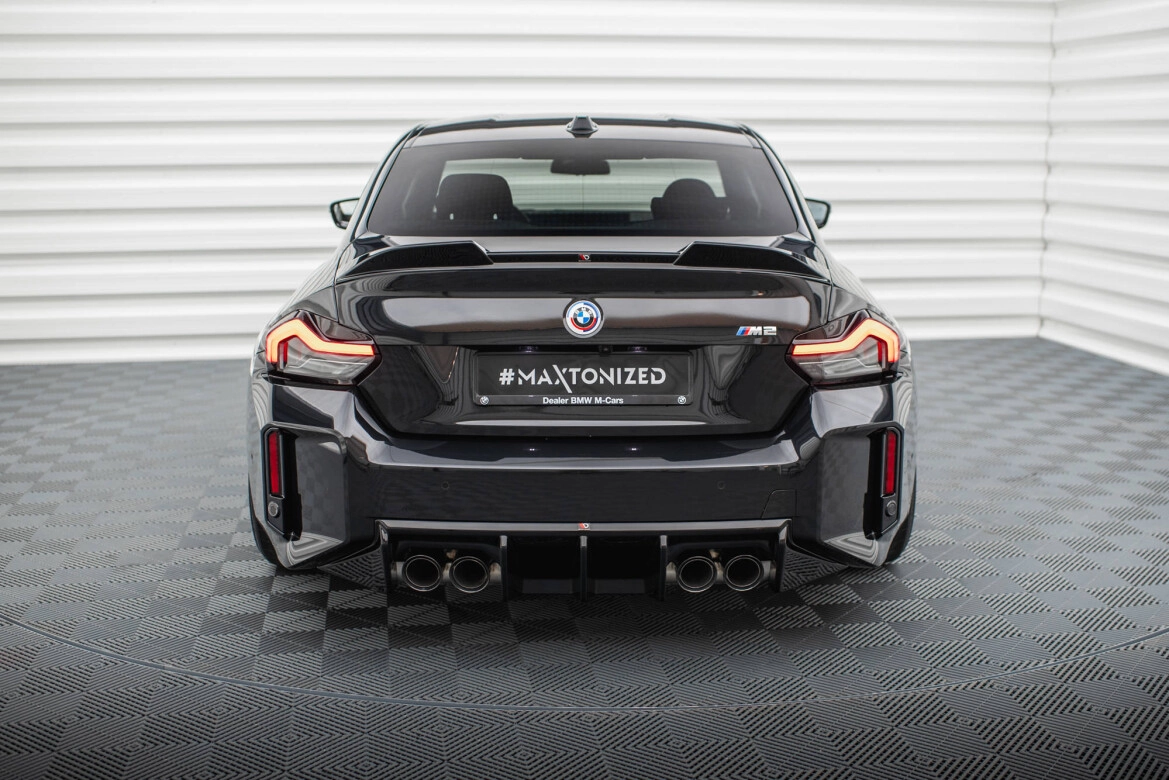 Heckansatz Diffusor V.1 passend für BMW M2 G87 schwarz Hochglanz