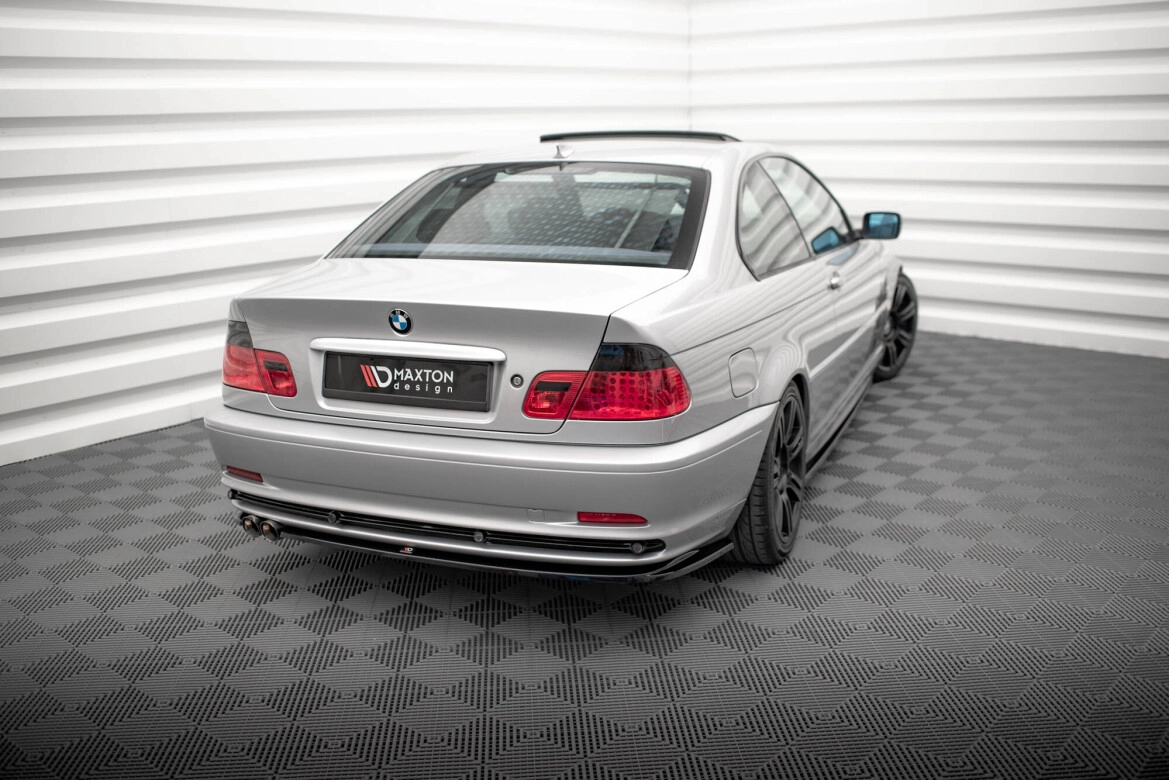 Diffusor Flaps passend für BMW 3er Coupe E46 schwarz Hochglanz