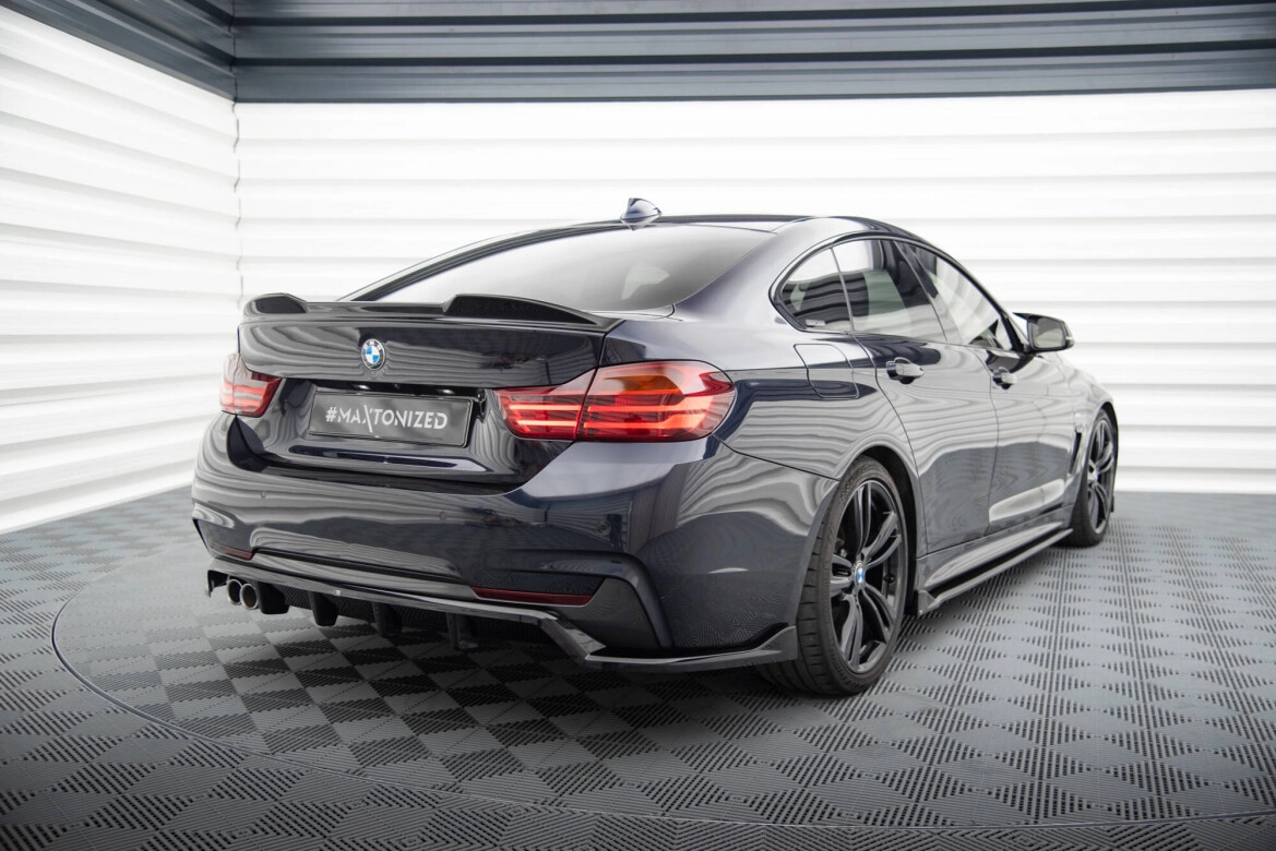 Diffusor Heckansatz passend für BMW 4er Coupe / Gran Coupe / Cabrio M-Paket F32 / F36 / F33 schwarz Hochglanz