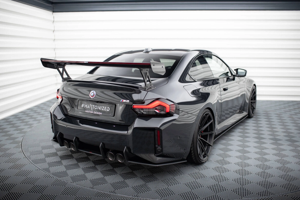 Diffusor Flaps V.1 passend für BMW M2 G87 roter Kern