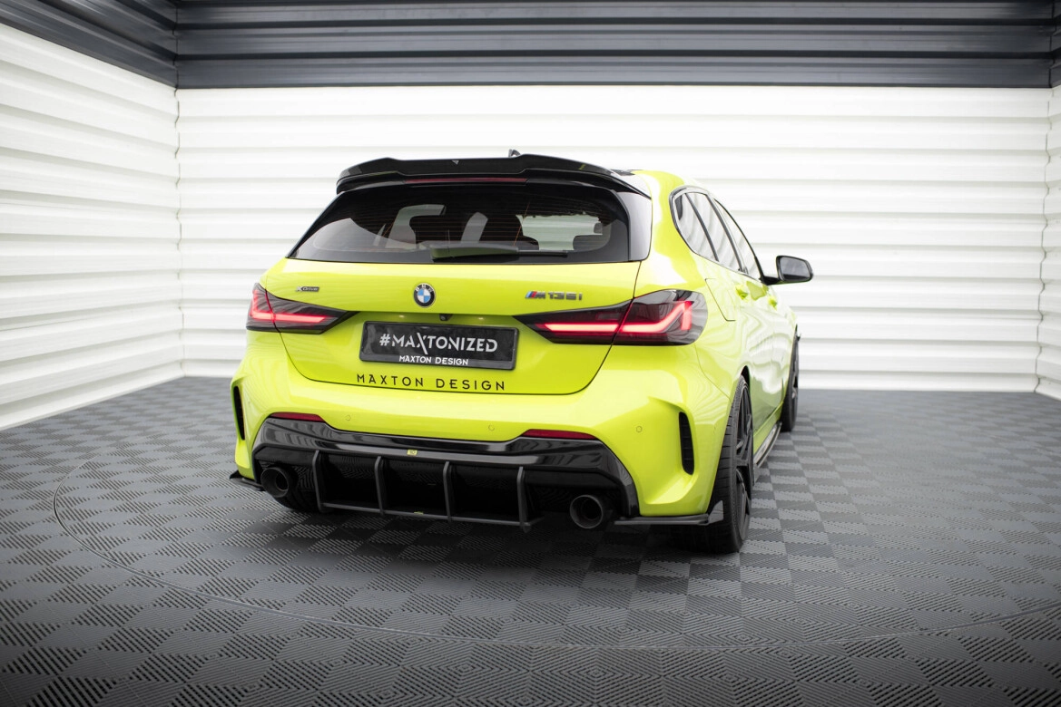 Heckansatz Diffusor V.1 passend für BMW 1er F40 M-Paket / M135i roter Kern